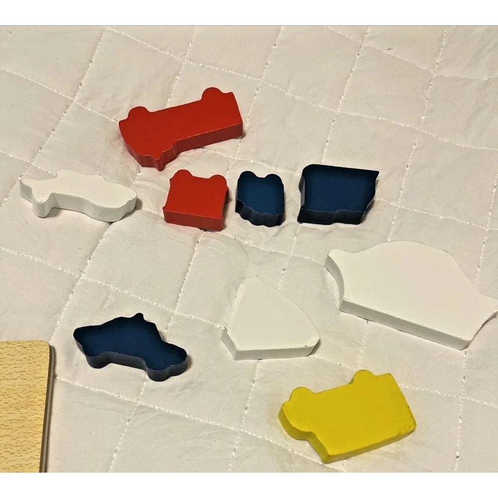 Melissa And Doug Fresh Start Wooden‎ Vehicles Chunky Complete 9 Piece Puzzle